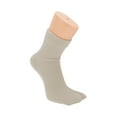 thumbnail image 2 of Unique Bargains 1 Pair Two-toed Socks Comfortable Plush Socks for Women Oatmeal, 2 of 6