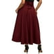 thumbnail image 4 of Falda plisada de verano para mujer, falda de cintura alta para uso diario, falda larga elástica versátil, falda informal, falda de color liso, falda de línea A, falda de verano de moda,, 4 of 4