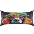 thumbnail image 3 of GZHJMY Satin Pillowcase for Hair and Skin, Cute Dog Cooling Pillow Case with Envelope Closure Soft Breathable Silk Satin Pillow Cover for Sleeping Standard Size 26x20 in Home Decor, 3 of 7