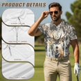 thumbnail image 5 of HUIACONG Deer Camo Couples Matching Shirts Sleeveless Golf Tops for Women Golf Shirt for Men Short Sleeve Active Tops Lightweight Moisture Wicking Breathable Outdoor Wear Man L, 5 of 6