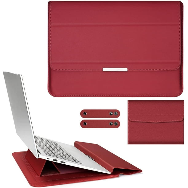 Voortdurende Zichzelf Bouwen op Laptop Sleeve Case Laptop Three in one Bracket Inner Bushing with Stand  Function compatible 11-12inch with All laptops and Tablets Innovative  Materials Soft PU Leather(Red) - Walmart.com