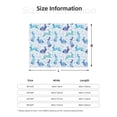 thumbnail image 5 of Rateoe Rabbit2 Pattern Flannel Throw Blanket, Ultra-soft Blanket for Bed, Couch, Car, Hypoallergenic Anti-pilling blanket-50"x40"(Horizontal), 5 of 6