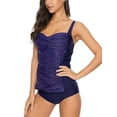 thumbnail image 4 of Beautyin Tankini Women's Halter Two Piece Swimwear Built-in Bra Bathing Suits, 4 of 7
