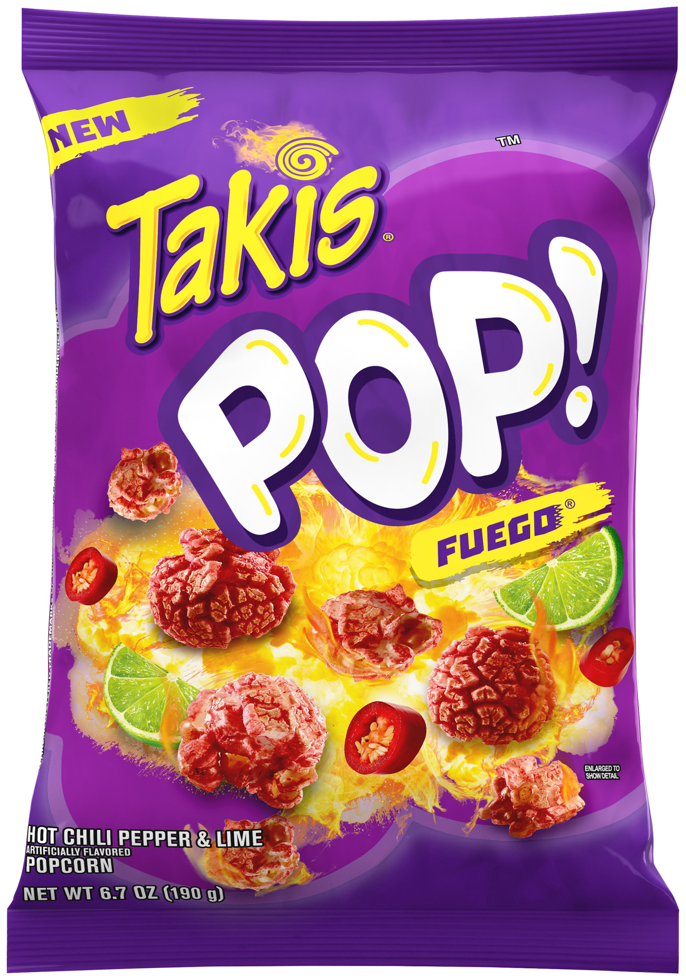 Takis Pop! Fuego ReadyToEat Popcorn, Hot Chili Pepper and Lime