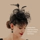 thumbnail image 2 of Tocado de boda Qarigey adorno para el pelo de fiesta clip de malla blanco, 2 of 6