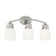 thumbnail image 3 of Elise 3-Light Bathroom Vanity Light in Satin Nickel, 3 of 6