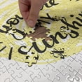thumbnail image 4 of Ambesonne Saying Jigsaw Puzzle, Hand Drawn Sun Romance, Heirloom-Quality Fun Activity for Family Durable Cardboard, 1000 pcs, Pale Yellow Black, 4 of 5