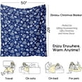 thumbnail image 4 of Hanukkah Throw Blanket 60"x50",Blue Winter Merry Xmas Holiday Festival Cute Love & Light Blanket for Women Men,Soft GIFS Flannel Fleece Throw for Home Living Room Bed Chair Couch Decor, 4 of 6