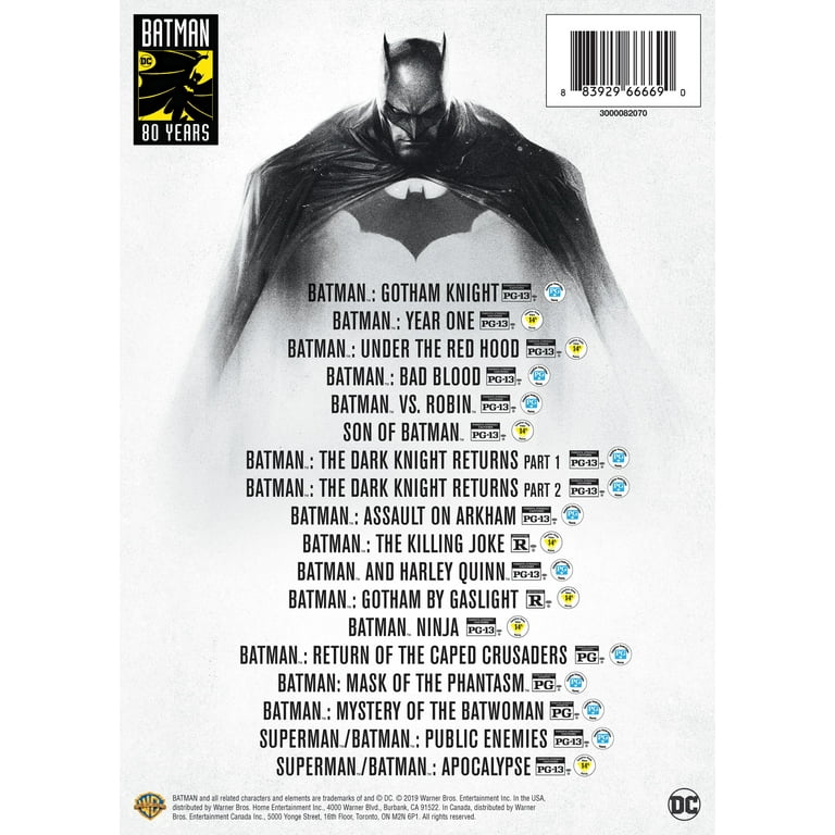 Batman: 80th Anniversary 18-Film Collection DVD - Action TV