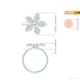 thumbnail image 5 of ANGARA Lab Grown Pave-Set Diamond Daisy Ring for Women in 14K White Gold (Size-2.8mm| Color-F-G| Clarity-VS) | April Birthstone, Birthday, Anniversary, Jewelry Gift for Women | Lab-Grown Diamond Ring, 5 of 8