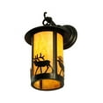 thumbnail image 4 of Meyda 140655 8 in. Fulton Elk Hanging Wall Sconce, Beige Craftsman, 4 of 4
