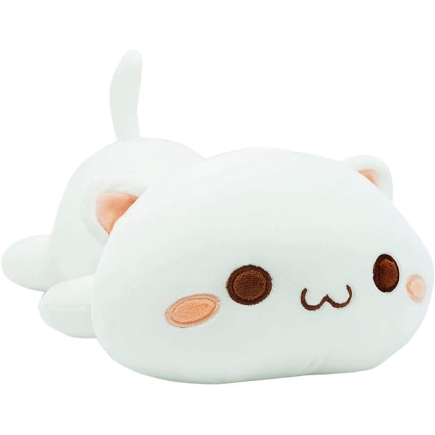 Showicer Plüschtier Flauschiges Stofftier Kawaii Katze 30cm, Kuscheltier Ausgestopftes Tier Plüschkissen Spielzeug Geschenk gefüllt für Kinder Mädchen Jungen, Schmusetier für Kuscheltierliebhaber Zhivalor LKX-1428-2