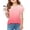 Gradient Light Pink, variant on Arshiner Girls Shirt Girls Summer Short Sleeve Pleated Top Flutter Ruffle Sleeve T Shirt Crewneck Casual Fashion Blouse Top Gradient Pink 7-8 Years 130 JB43