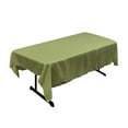 thumbnail image 1 of LA Linen Nappe Rectangulaire en Popeline de Polyester 60 x 90 Po Bordure Foncée Sauge, 1 of 4