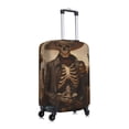 thumbnail image 3 of Fotbe Western Skull Cowboy Luggage Cover Protector,Suitcase Protector,Scratch and Dirt Resistant,Fits 18-32 Inch Luggage-Large, 3 of 9