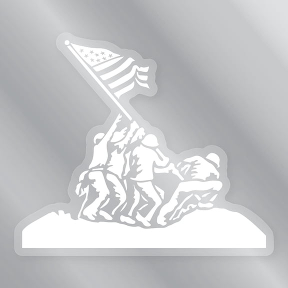 Iwo Jima Clear Sticker
