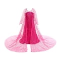 thumbnail image 5 of Girls Princess Dress Deluxe Queen Dress Up Kids Halloween Christmas Party Costumes Outfit Set for Birthday Cosplay, 5 of 5