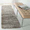 thumbnail image 4 of SAFAVIEH Hudson Shag Jadyn Striped Area Rug, Grey/Ivory, 9' x 12', 4 of 10