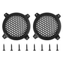 Unique Bargains 2pcs 4" Car Speakers Cover Mesh Woofer Subwoofer Grill Protector