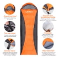 thumbnail image 2 of Sacos de dormir Lixada Saco de Dormir para Adultos Niños y Niñas 4 Estaciones Acampar Cálido Saco de Lixada Sacos de dormir, 2 of 7