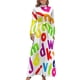 thumbnail image 1 of Vestido largo con letras multicolores desordenadas, vestidos de noche para mujer, vestido largo para mujer, falda para mujer, 1 of 4
