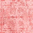 thumbnail image 1 of Ahgly Company Indoor Square Abstract Red Contemporary Area Rugs, 8' Square, 1 of 4