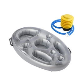 Posavasos Inflable Con Forma De Piña – Bandeja Flotante De 75x50 Cm Para Bebidas En Piscina, Playa O Spa, Material PVC