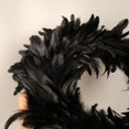 thumbnail image 2 of Guirnalda de plumas negras naturales adecuada para decoraciones de Halloween, 2 of 5