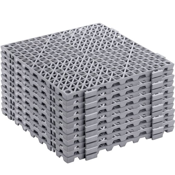 Pieces Modular Interlocking Cushion, .x .Rubber Drainage Mat with Holes, NonSlip Splicing Floor Drain Tile Mat for Pool Shower Bathroom Kitchen Patio Balcony Yard Pet Area