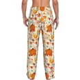 thumbnail image 3 of Goofa Pumpkin Fall Pears Pattern Printed Soft Pajama Pants for Men, Wide Leg Comfy Casual Lounge Yoga Pants-XX-Large, 3 of 9