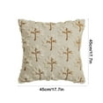 thumbnail image 4 of Decorations Couch Pillow Covers Cushion Cover Cozy Boho Farmhouse Cushion Cover with Tassels Soft Accent Pillowcase Decorative Linen Fringe Throw Pillow Covers, 4 of 7
