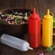 thumbnail image 2 of 24oz/710ml Cocina Plástico Ensalada Aderezo Exprimidor Botella para Salsa Vinagre Aceite Ketchup Herramienta, 3pcs-Rojo, Blanco, Amarillo JAMW Sencillez, 2 of 5