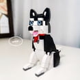thumbnail image 4 of HI-REEKE Dog Building Block Set 2 in 1 Cute Husky Schnauzer Pet Kit Plastic Toy for Kid Multi Color, 4 of 7