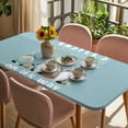 thumbnail image 3 of Blue Gnomes Easter Table Cloths for 3 Foot Rectangle Tables, Eggs Botanical Carrot Pastoral Patio Waterproof Elastic Fitted Tablecloths, Washable Rectangular Table Cover for Camping, 3 of 8