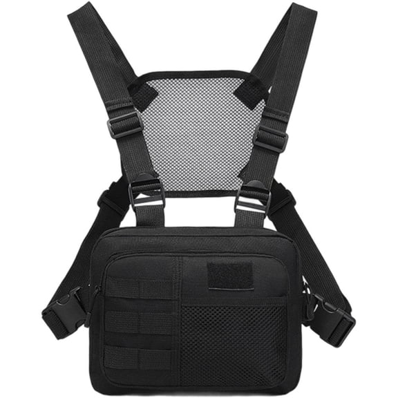 Slccxzc Outdoor Chest Bag Portable Chest Pack Running Vest Bag for Workouts Cycling Hiking Travel Camping and Outdoor Sports