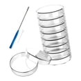 thumbnail image 1 of Dalazy 10x Plats en Verre Pétri Réutilisables Faciles à Nettoyer pour Accessoires 100mm, 1 of 9