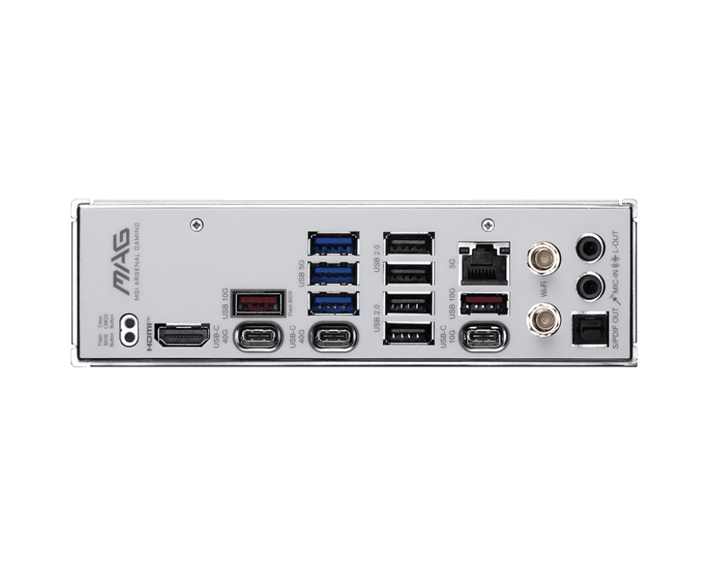 MSI MAG X870E TOMAHAWK MAX WIFI PZ AM5 AMD X870E PCIe 5.0 USB 40/20/10/5Gbps Type A/C Wi-Fi 7 ATX Back-Connect Motherboard