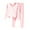 Pink 2 pieces sets, variant on Womens Lounge Set Holiday Usmixi Womens Fleece Homewear Sets Warm Soft Plush Long Sleeve Pullover Tops and Elastic Waist Pant Loungewear Set Ladies Sleepwear Pajamas Set Up to 65% off
