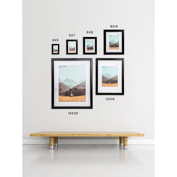 Americanflat Cadre Photo en Bois Noir 8 x 10 cm