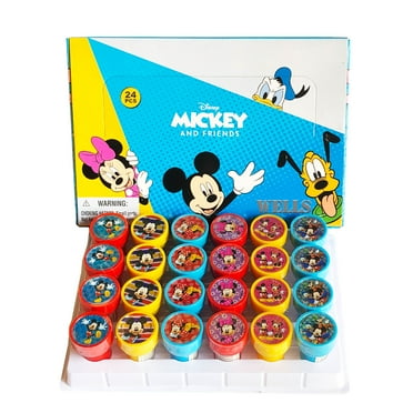 24 Mickey Mouse and Friends Self Inking Stampers 1.5"