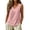 Pink, variant on Sheghy Tank Tops for Women 100%Cotton Women's Solid Color V-neck Sleeveless Button Casual Cotton and Linen Top