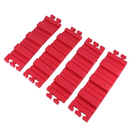 Flexible Silicon Mold - 4pcs DIY Cake Mold Nonstick Silicone Bake Baking Mould Flexible Silicone Cake Making Shape for DIY Dessert (Red)