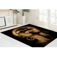 thumbnail image 3 of Step Rugs, African Gold Woman Rug, Floor Rug, Anti-Slip Carpet Rugs, Luxury Rugs, Modern Rug, Gold Woman Rug, Abstract Rugs, Accent Rug, 3.9'x5.9' - 120x180 cm, 3 of 8