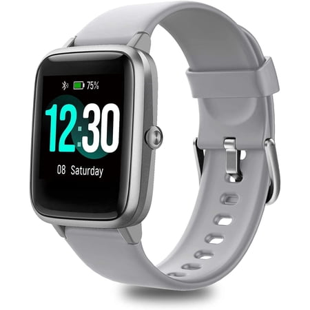 Timoom Heart Rate Monitoring Pedometer 1.3" Gray case with Gray Band