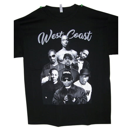 Tupac Shakur 2Pac West Coast 100% Cotton  US Screen Printed Hip Hop T-Shirts- Medium - Gifts 