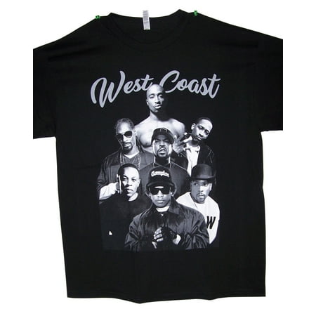 West Elm Cotton - Tupac Shakur 2Pac West Coast 100% Cotton US Screen Printed Hip Hop T-Shirts- Medium - Gifts (HHTS32-M*))