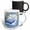Multicolor, variant on 3drose, Willow Ptarmigan and Forget-me-nots, 11oz Two-tone Yellow Mug
