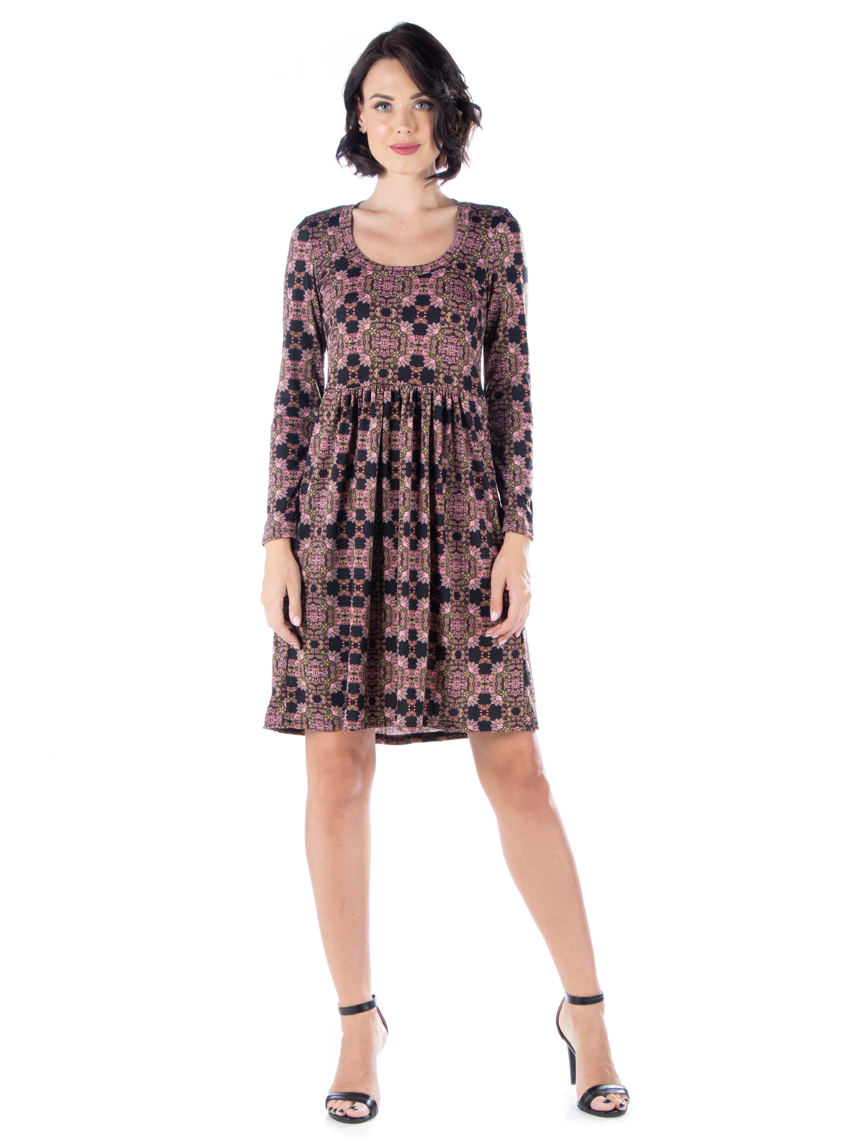 knee length pleated dress
