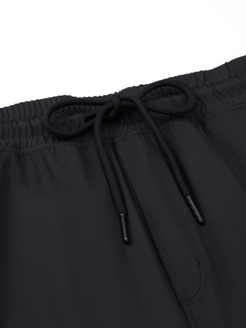 Youclos Mens Lightweight Knit Joggers - Zipper Pockets Drawstring Waist Athletic Pants for Running Gym