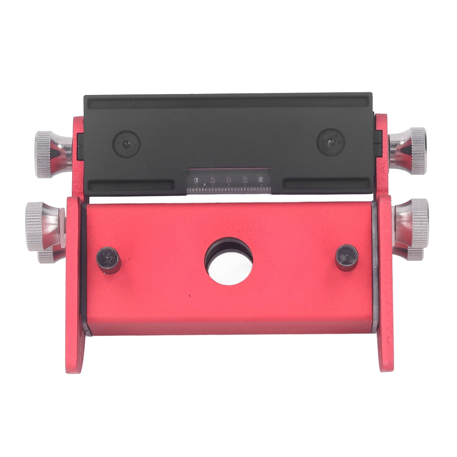 LAZIOEGR Aluminum Alloy Pocket Hole Jig Kit Woodworking Inclined Hole Locator 0 to 90 Degree Adjustable Dowelling Jig Board Splicing Tool Center Line Scribe (5.9 x 5.1 in / 15 x 13 cm)